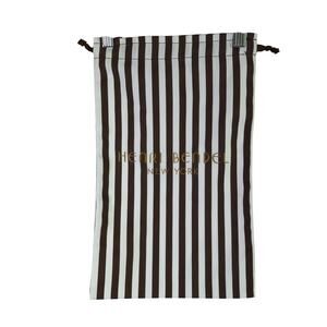 Henri Bendel New York Dust Bag Small Brown White 9x15 Drawstring